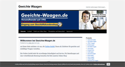 Desktop Screenshot of geeichte-waagen.de