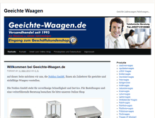 Tablet Screenshot of geeichte-waagen.de